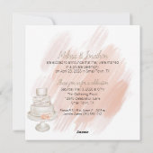 ボホモダンピンクエレガントフローラたった今結婚しました シーズンカード (裏面)