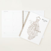 ボホモダンピンクエレガントフローラウェディングプランナー プランナー手帳 (ディスプレー)