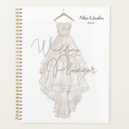 ボホモダンピンクエレガントフローラウェディングプランナー プランナー手帳