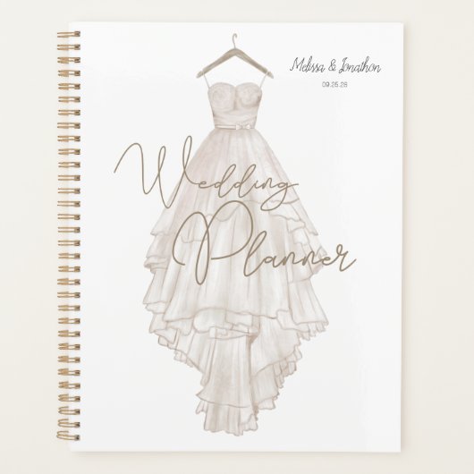 ボホモダンピンクエレガントフローラウェディングプランナー プランナー手帳 (正面)