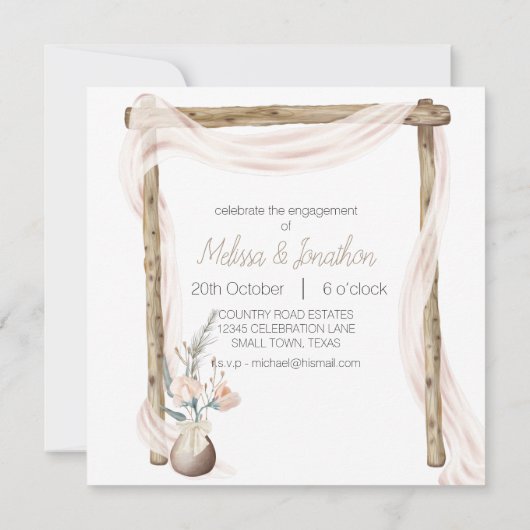 ボホモダンピンクエレガントフローラ婚約 (裏面)