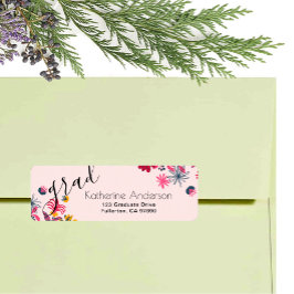 ボホモダンピンクフローラ卒業 ラベル