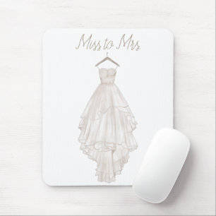 ボホモダンピンクフローラ結婚ズドレス マウスパッド