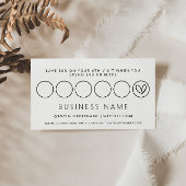 ボホモダンピンクロイヤリティ割引パンチカード 予約カード