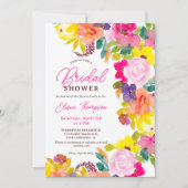 ボホモダンフはっきりしたァラスブライダルシャワー 招待状 (正面)