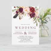 ボホモダンフェザーズマルサラ結婚フローラ 招待状 (スタンド正面)