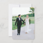 ボホモダンフォーク結婚のサンキューカードと写真 サンキューカード (裏面)