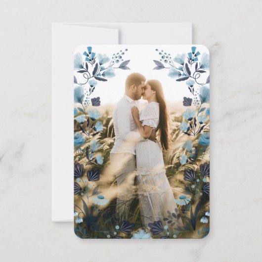 ボホモダンフォーク結婚のサンキューカードと写真 サンキューカード (正面)