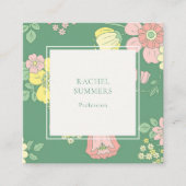 ボホモダンフローラスクエアQR スクエア名刺 (正面)