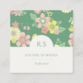 ボホモダンフローラスクエアQR スクエア名刺 (正面)