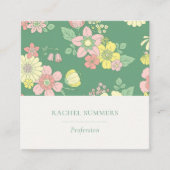 ボホモダンフローラスクエアQR スクエア名刺 (正面)