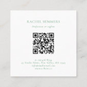 ボホモダンフローラスクエアQR スクエア名刺 (裏面)