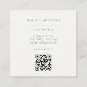 ボホモダンフローラスクエアQR スクエア名刺 (裏面)