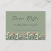ボホモダンフローラセージベビーイン開花シャワー エンクロージャーカード (正面)