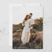 ボホモダンフローラテラコッタアーチ結婚写真 招待状 (裏面)