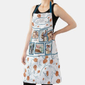 ボホモダンフローラテラコッタブルー写真 エプロン (インサイチュ)