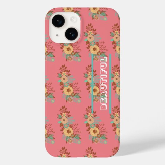 ボホモダンフローラピンク Case-Mate iPhoneケース (裏面)