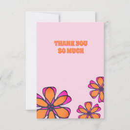 ボホモダンフローラフラットサンキューカード サンキューカード