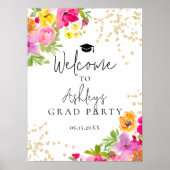 ボホモダンフローラ水彩卒業へようこそ ポスター (正面)