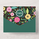 ボホモダンフローラ結婚ズ オールインワン招待状 (裏面)