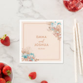 ボホモダンフローラ結婚ズ スタンダードカクテルナプキン (インサイチュ)