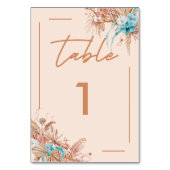 ボホモダンフローラ結婚ズ テーブルナンバー (正面)
