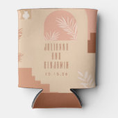 ボホモダンフローラ赤面テラコッタ結婚スカスタム 缶クーラー (正面)