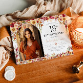 ボホモダンフローラ18誕生日ディナーフォト 招待状