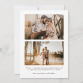 ボホモダンフローラ3枚結婚の写真 サンキューカード (裏面)