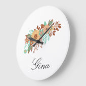 ボホモダンフローラ ラージ壁時計 (傾斜)