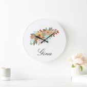 ボホモダンフローラ ラージ壁時計 (ホーム)