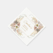 ボホモダンブライダルシャワーナプキンス スタンダードカクテルナプキン (角)