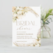 ボホモダンブライダルシャワー印刷またはデジタル招待券 招待状 (スタンド正面)