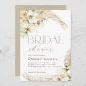 ボホモダンブライダルシャワー印刷またはデジタル招待券 招待状 (正面/裏面)