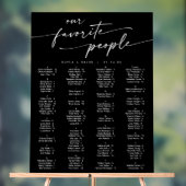 ボホモダンブラックのア結婚クリル座席表 アクリルサイン (ニュートラル)