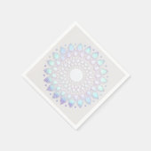 ボホモダンブルーフローラロータスマンダラ スタンダードカクテルナプキン (角)