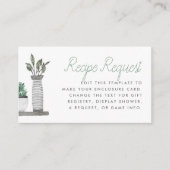 ボホモダンプラントブライダルシャワー エンクロージャーカード (正面)