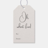 ボホモダンベージュオへ何のおもしろいから ギフトタグ (正面)