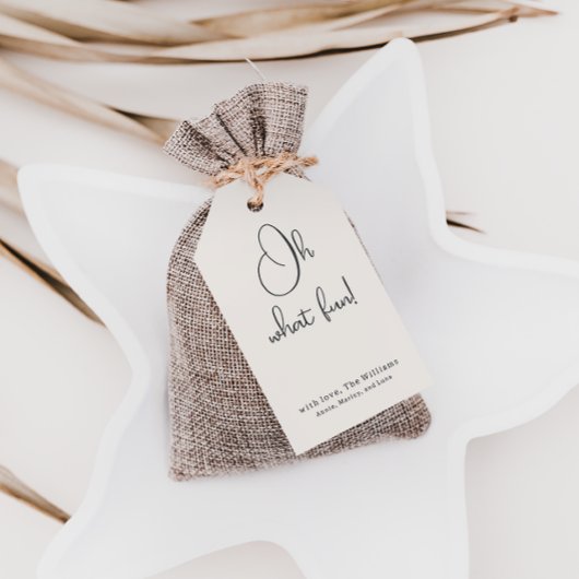 ボホモダンベージュオハイオおもしろいファミリー ギフトタグ