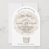 ボホモダンホットエアバルーン赤ちゃんシャワー招待状 招待状 (正面)