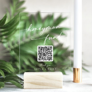 ボホモダンホワ澄んイの結婚ハネムーン基金 アクリルサイン