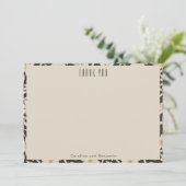 ボホモダンボタニカルブラックカスタムウェディング サンキューカード (スタンド正面)