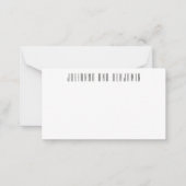 ボホモダンボタニカル黒カスタムギフト囲い ノートカード (正面)