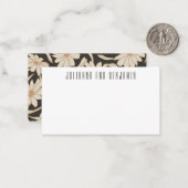 ボホモダンボタニカル黒カスタムギフト囲い ノートカード (正面/裏面インサイチュ)