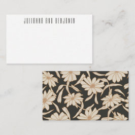 ボホモダンボタニカル黒カスタムギフト囲い ノートカード
