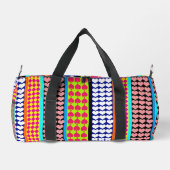 ボホモダンボヘミアンストライプパターンデザイン ダッフルバッグ (裏面)