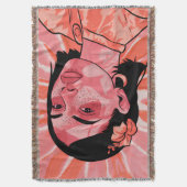 ボホモダンミニマフェミニンリスト芸術 スローブランケット (正面縦)