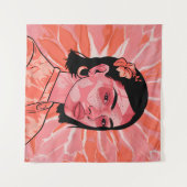 ボホモダンミニマフェミニンリスト芸術 タペストリー (正面(横))