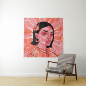 ボホモダンミニマフェミニンリスト芸術 タペストリー (インサイチュ)