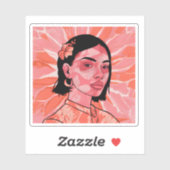 ボホモダンミニマフェミニンリズムiPhoneケース シール (シート)